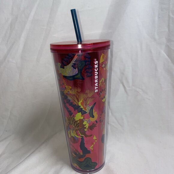 Starbucks Other - Starbucks Fall 2023 Ocean Forest Tumbler Jellyfish 24 oz Venti Mom Pink New
